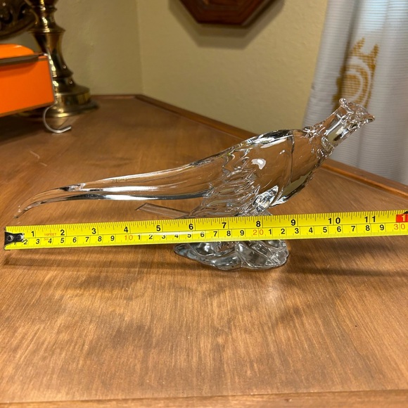 Heisey Glass Animal Ringneck Pheasant Figurine 11.5"-long 1942-1953 Vintage - Picture 9 of 10